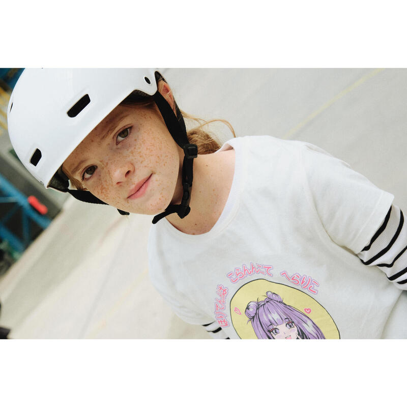 Cască Role/Skateboard/Trotinetă MF 500 Alb 