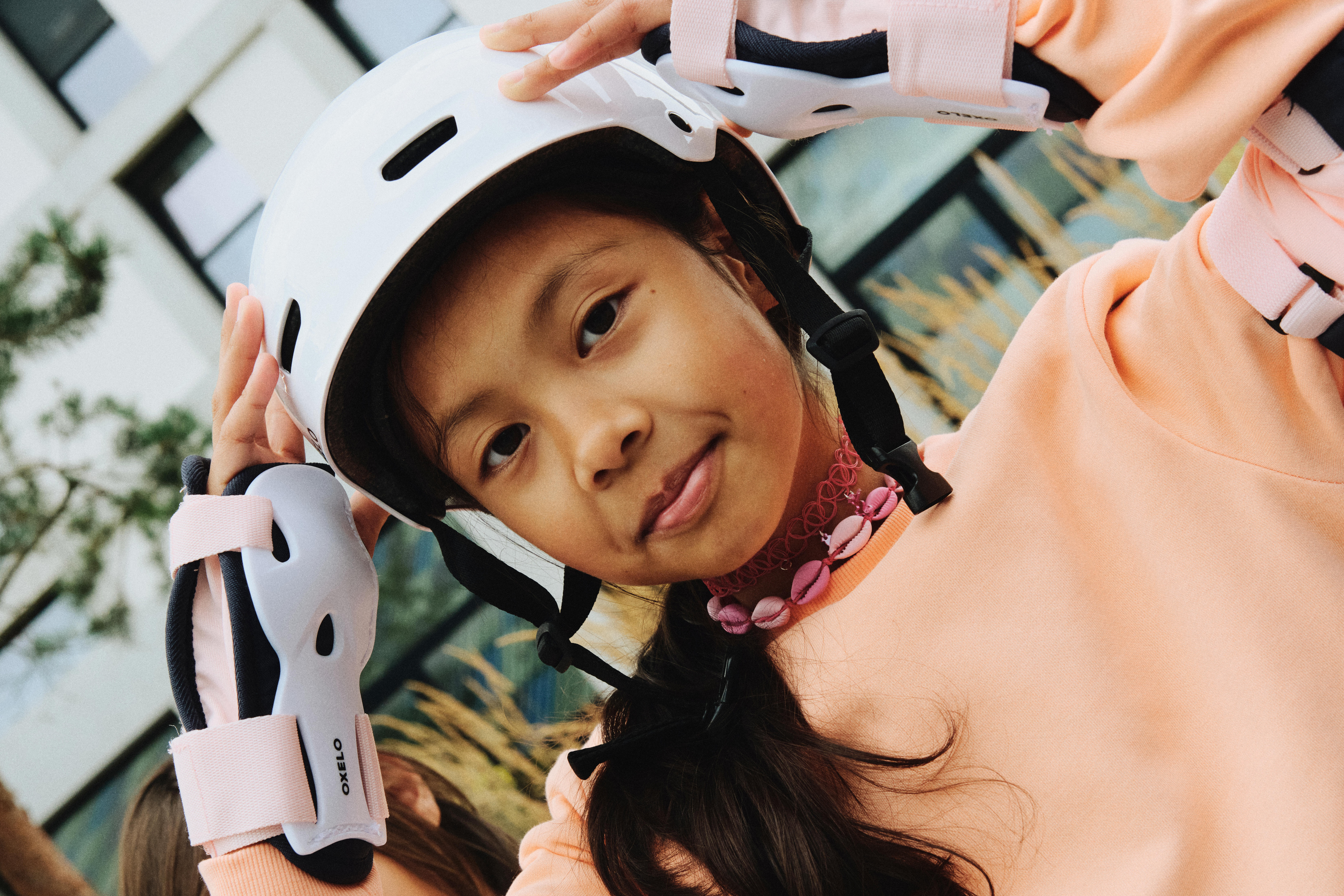 Adjustable Skate Helmet - MF 500 White - OXELO