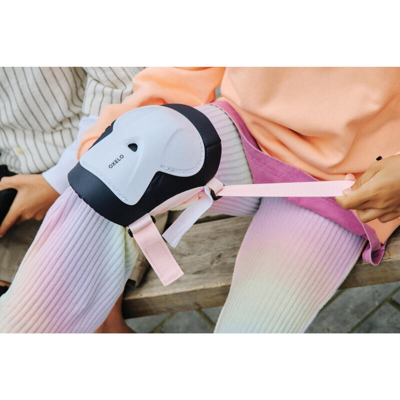 Çocuk Paten / Kaykay / Scooter 3x2 Destek Seti - Pembe - PLAY