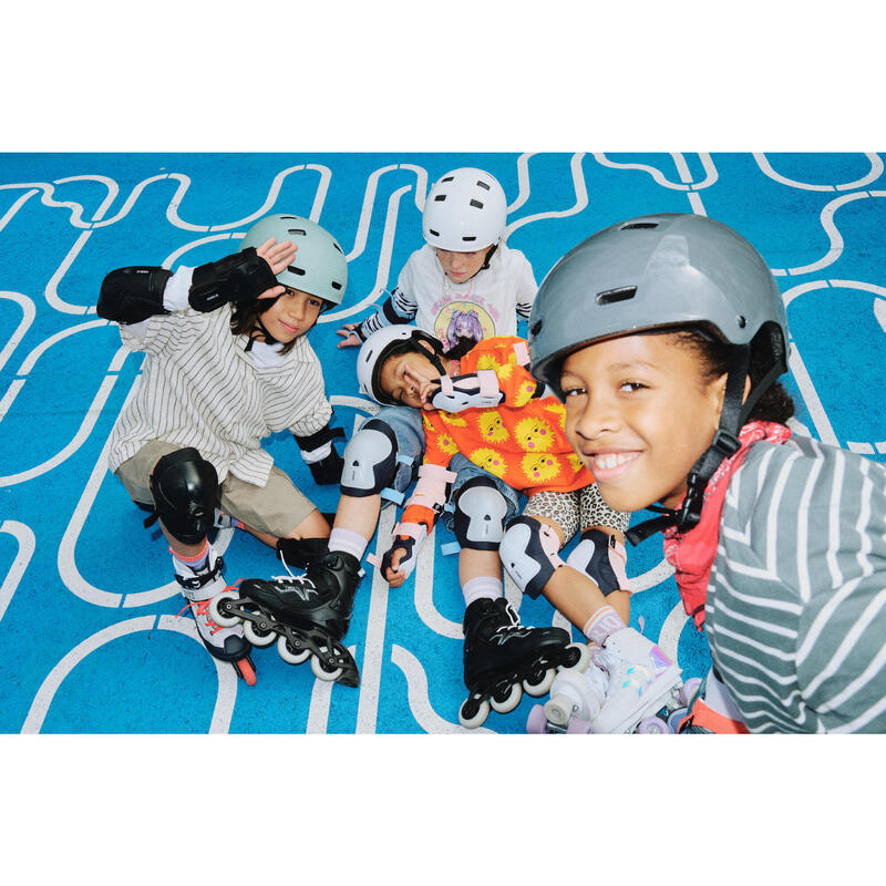 Casque roller skateboard trottinette MF500 antracite