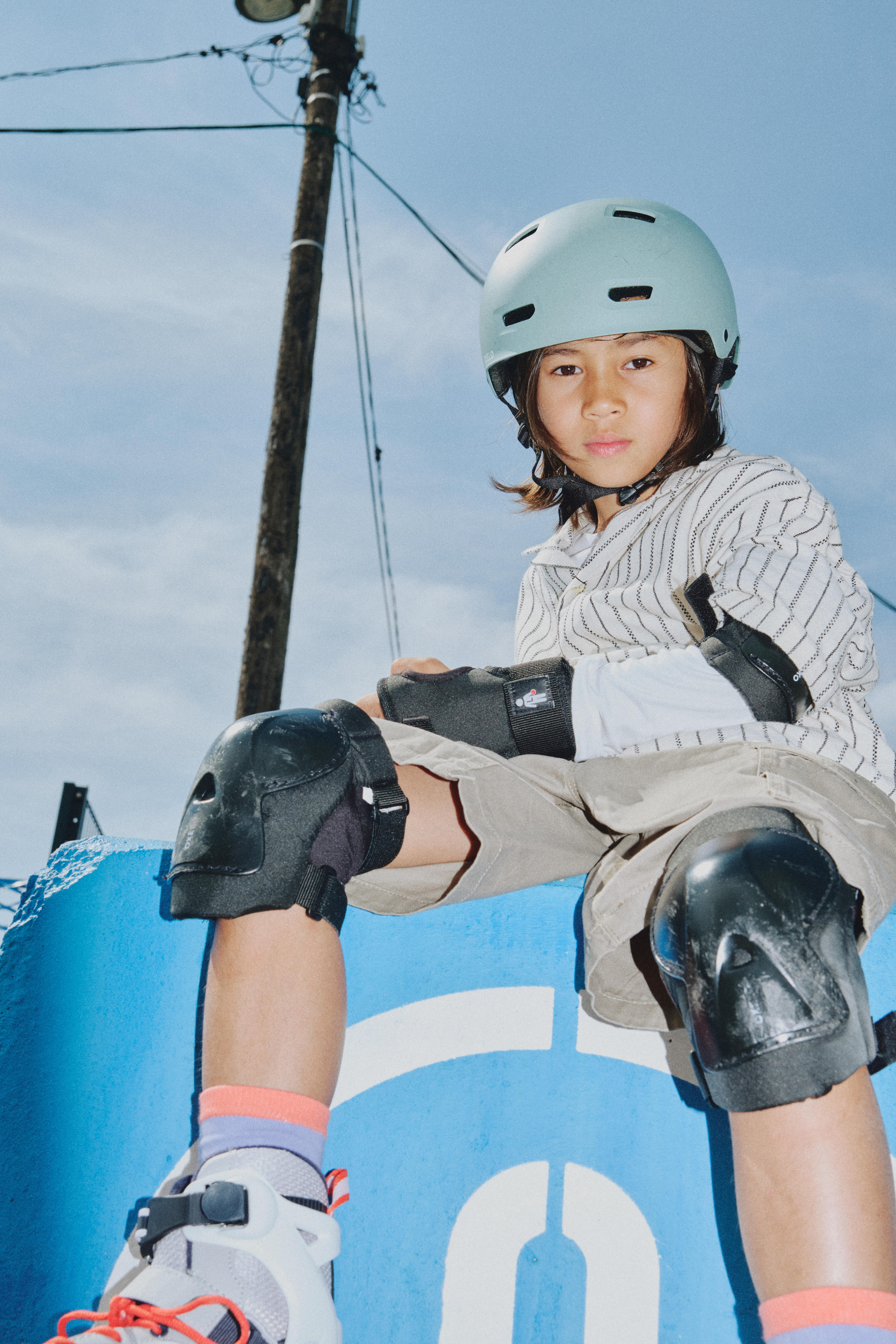Casque pour patin, skateboard et trottinette - MF 500 kaki - OXELO