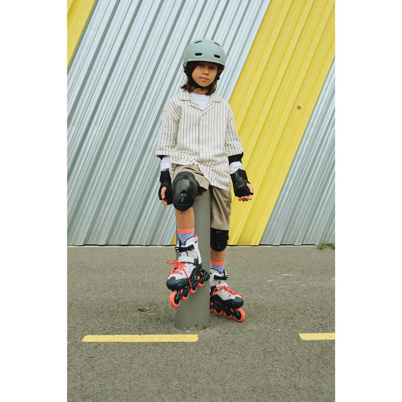 ROLLER FITNESS ENFANT FIT3 JR GRIS ROUGE