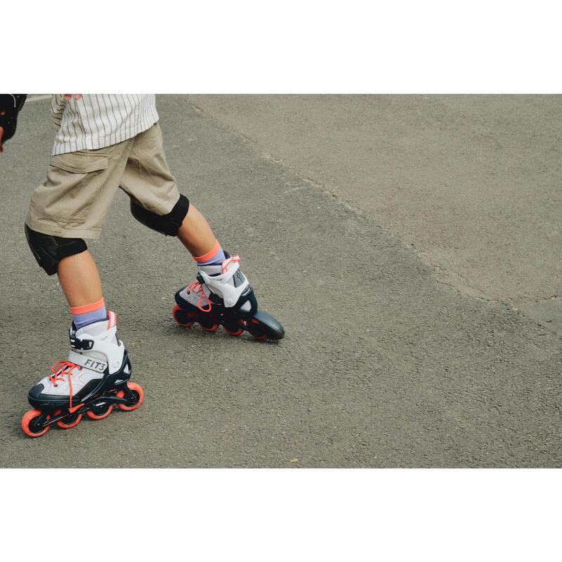 ROLLER FITNESS ENFANT FIT3 JR GRIS ROUGE