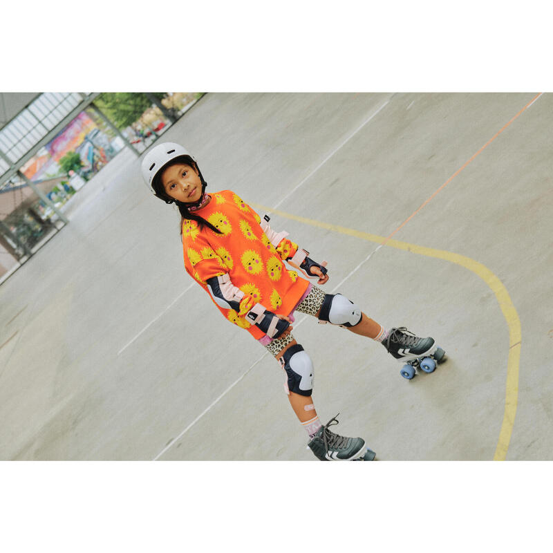 Patin à roulettes enfant quad 100 jr bleu