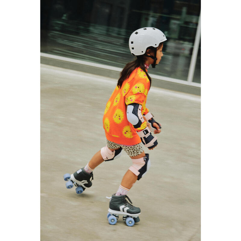 Patin à roulettes enfant quad 100 jr bleu