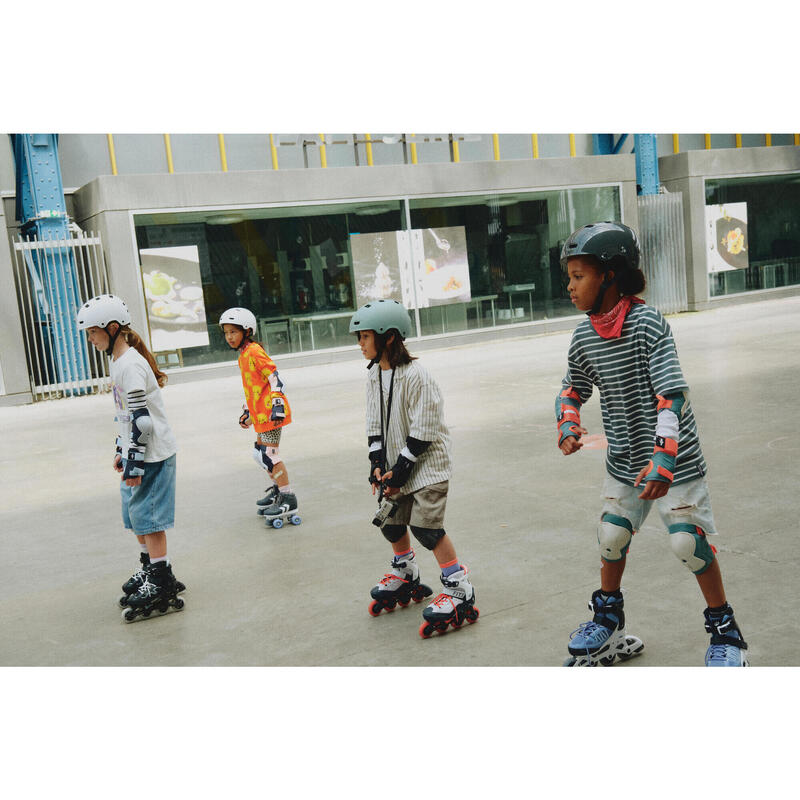 Patin à roulettes enfant quad 100 jr bleu