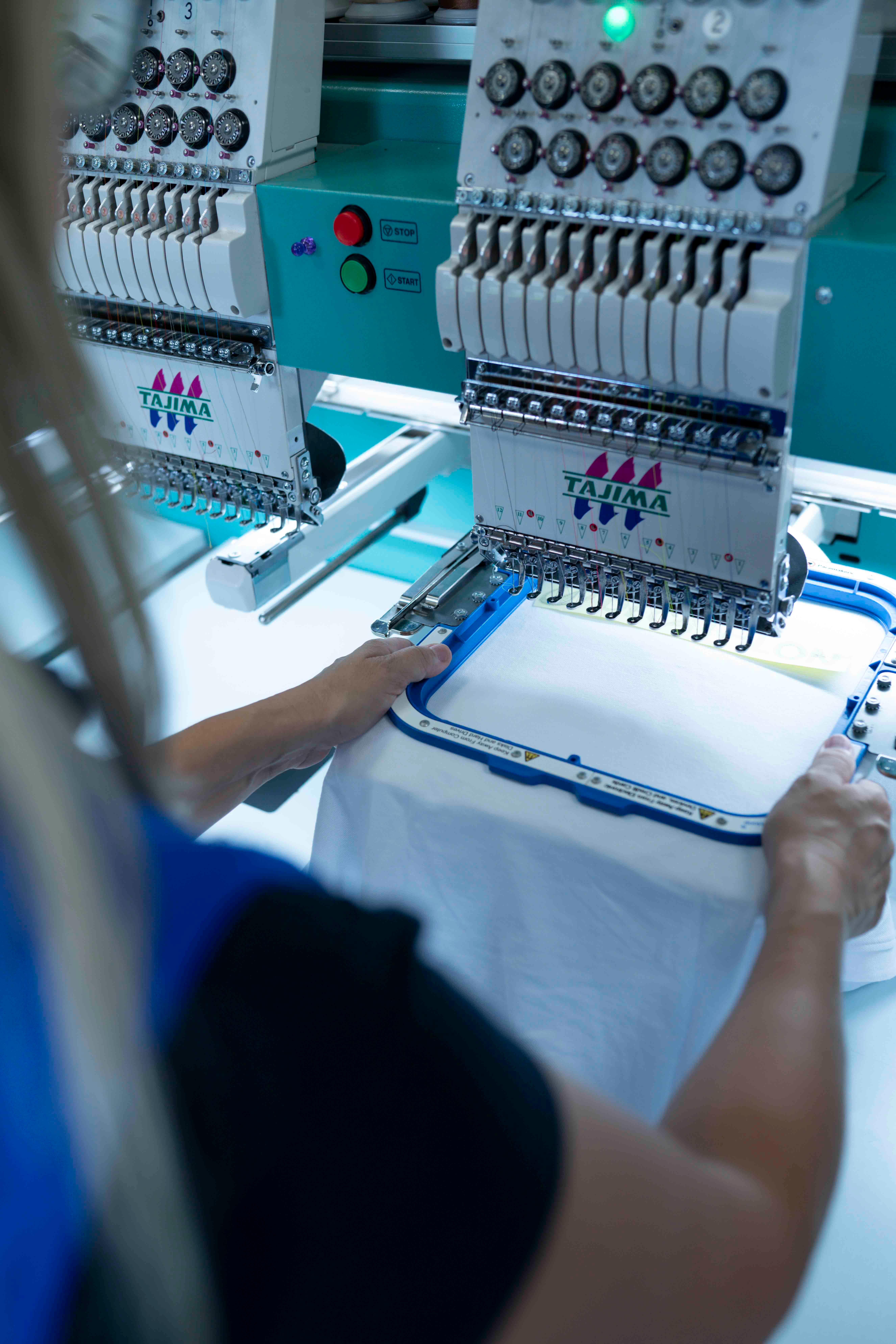 Customer Logo Embroidery: A4 size, 11+ items. - WORKSHOP