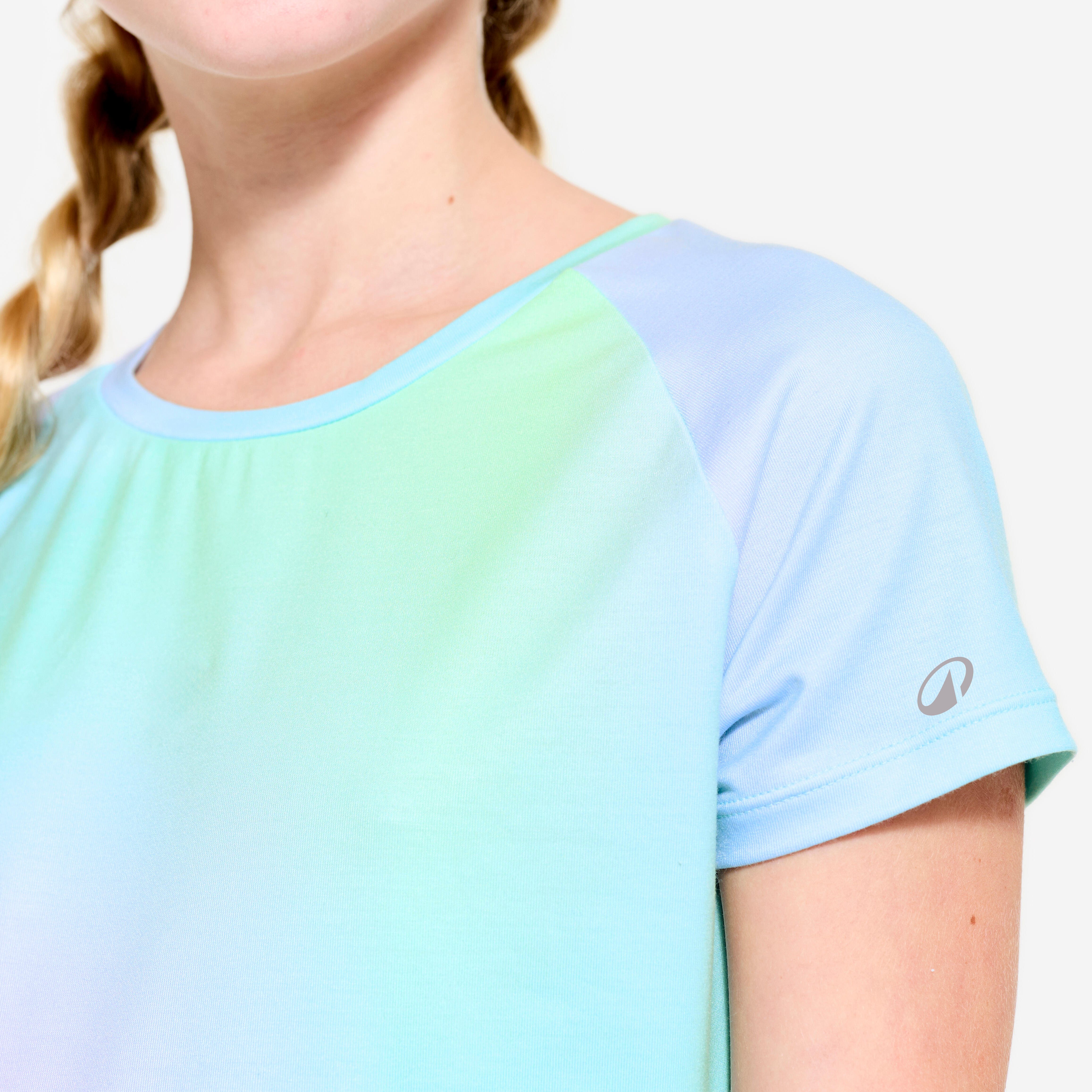 Girls' Breathable Sports T-Shirt with Arctic Print - DECATHLON
