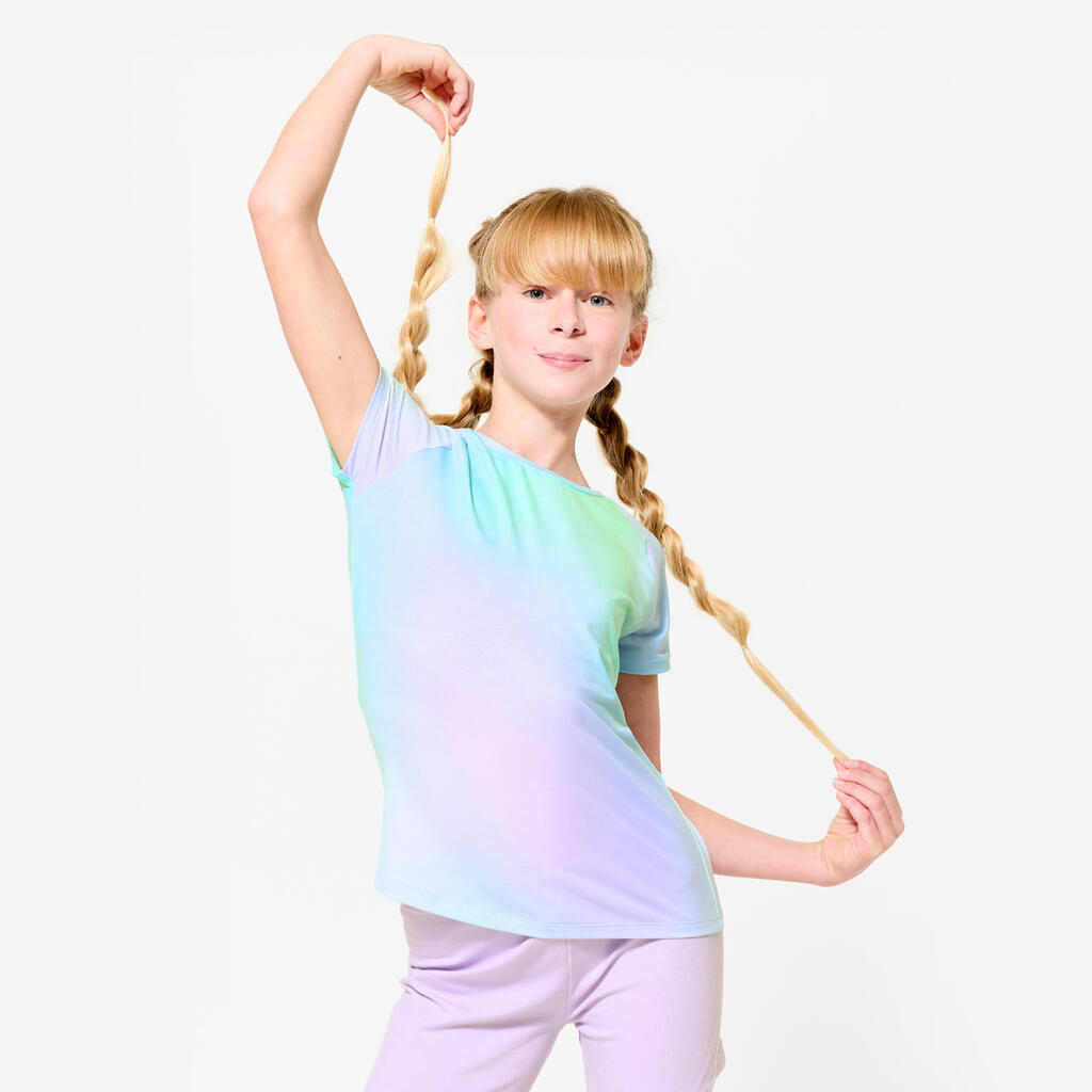 T-shirt multisport respirant fille, imprimé
boréal