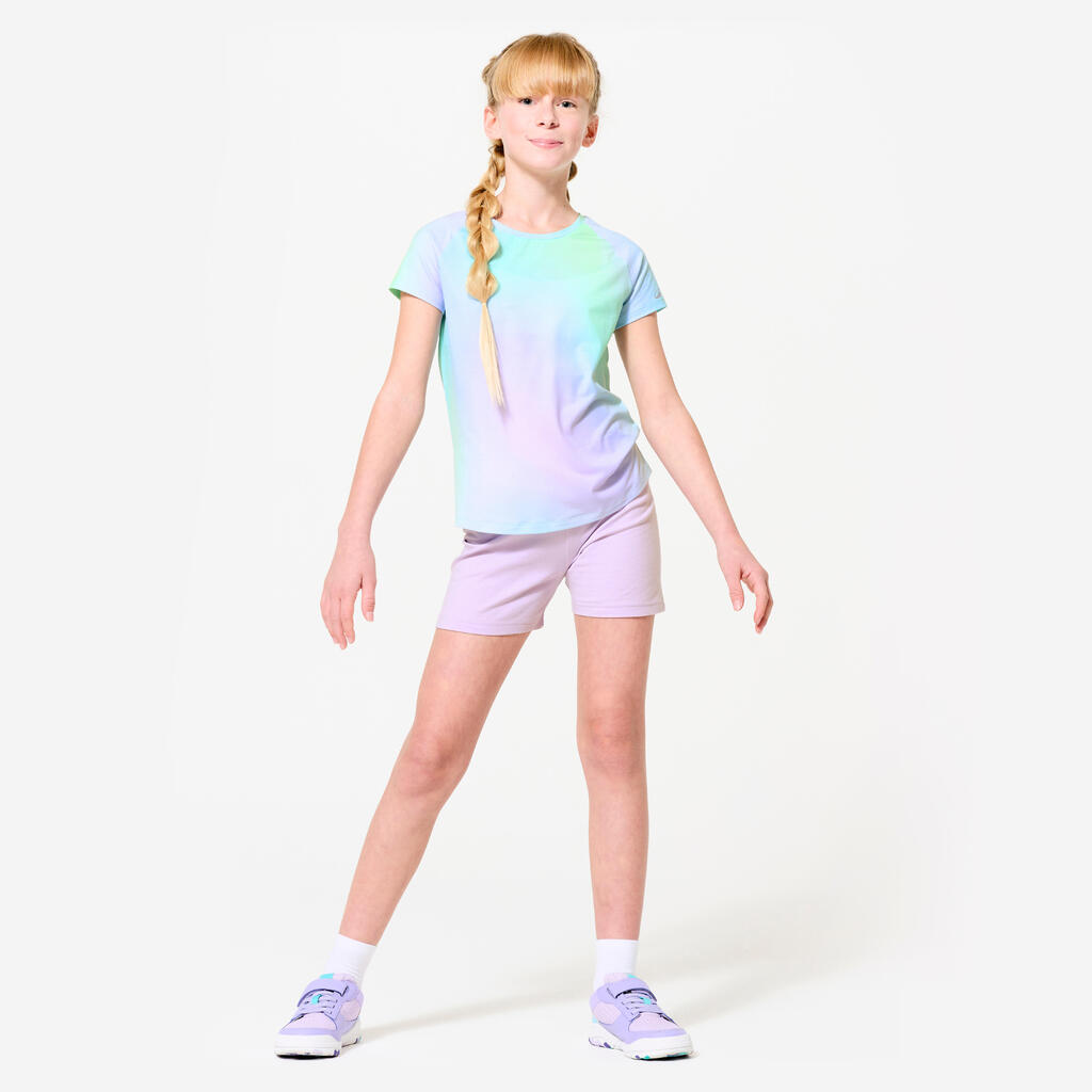 T-shirt multisport respirant fille, imprimé
boréal