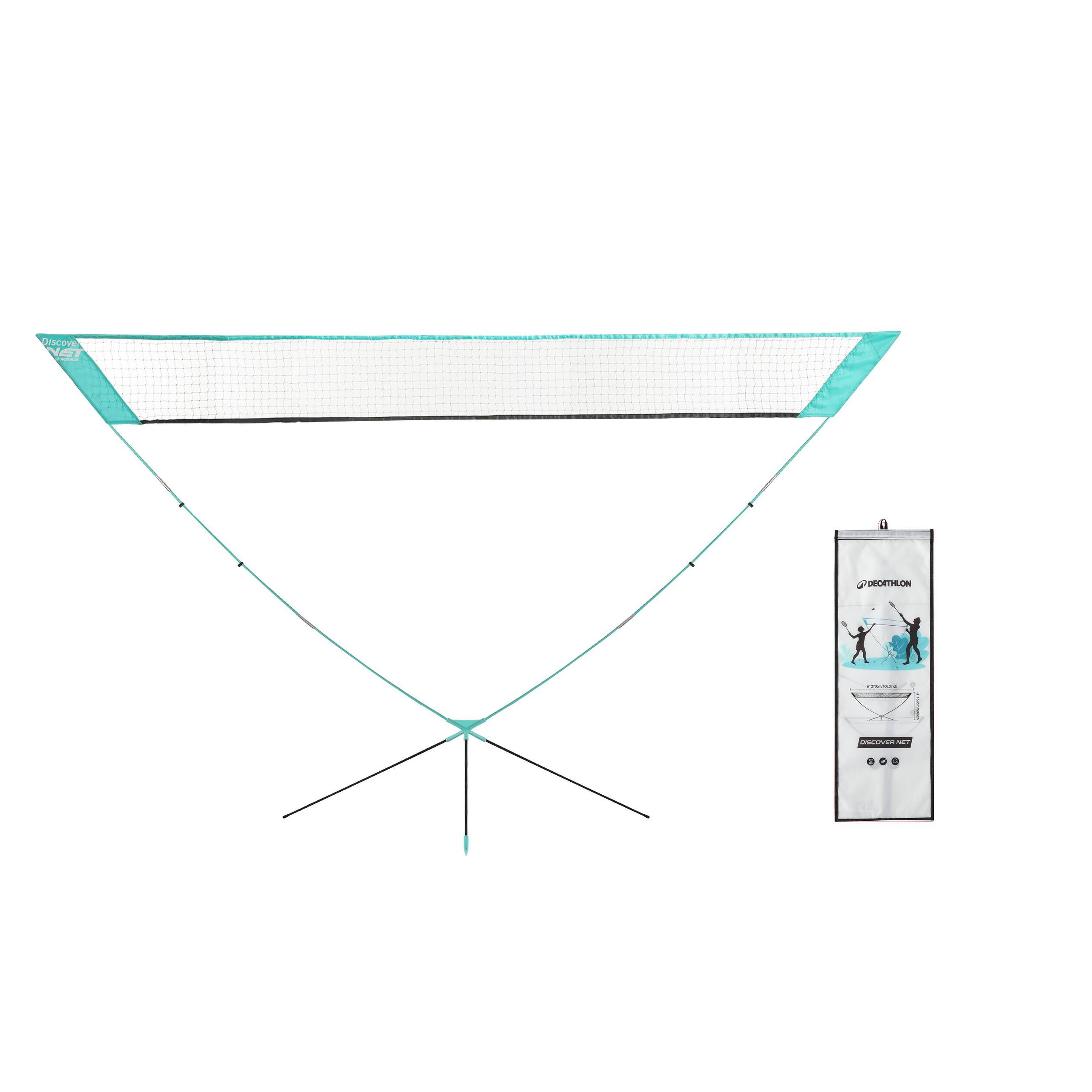 Portable Badminton Net Discover Net V2  Green