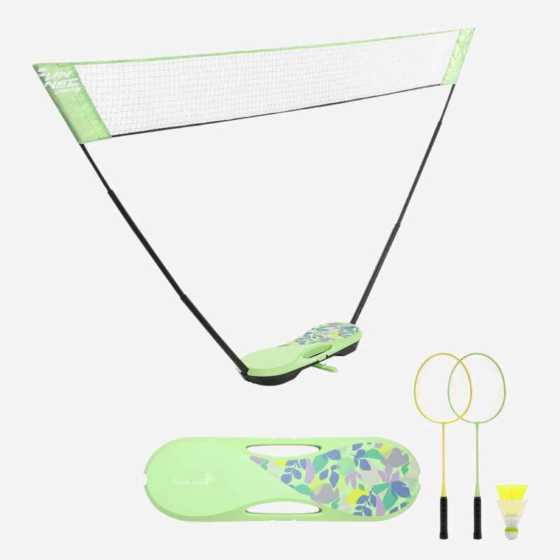 Filet De Badminton Compétition Renforcé Avec Velcro - 6,1x0,76m Pour Tournois