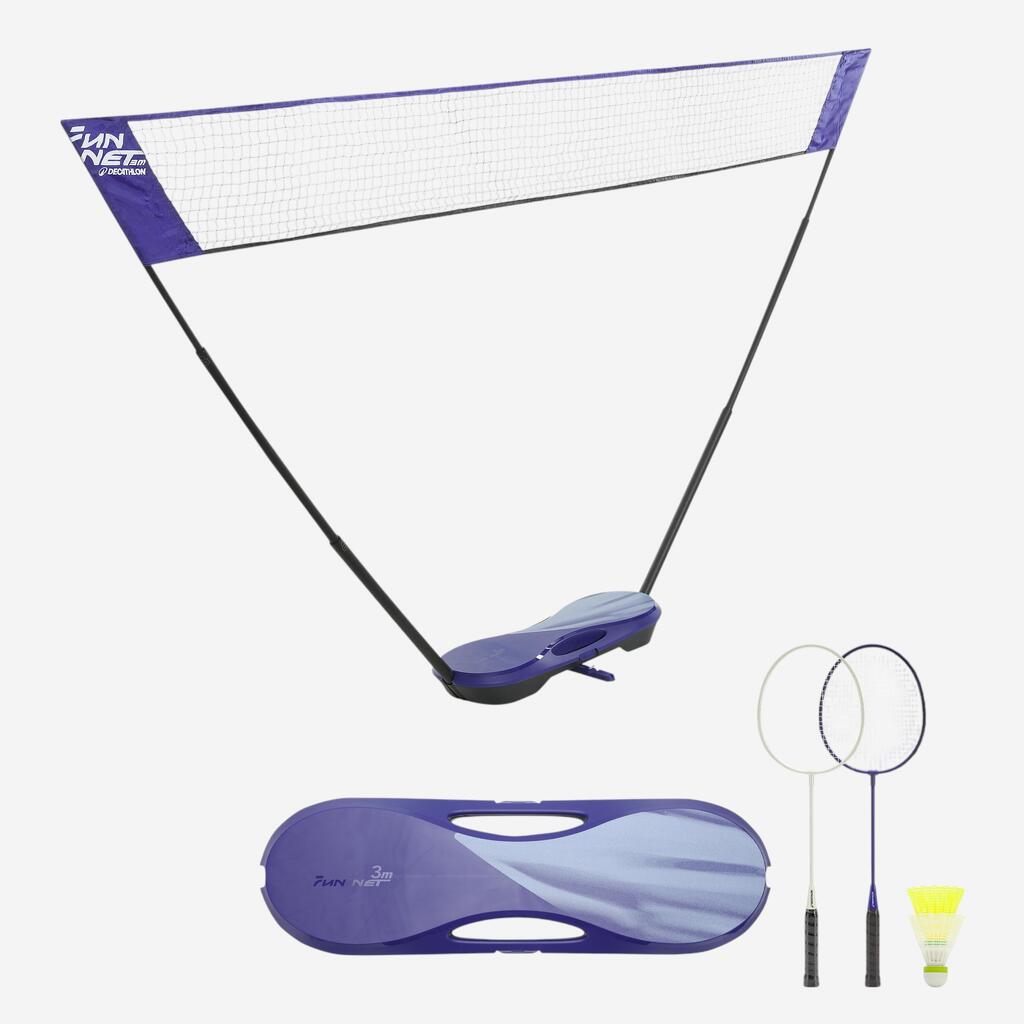 BADMINTON NET Fun set 3 Meter Royal Blue