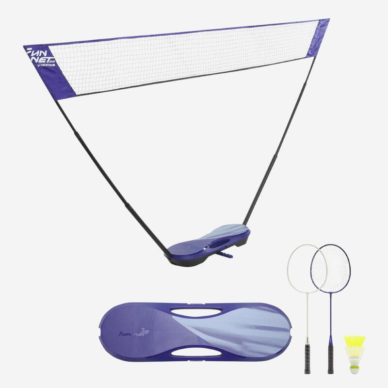 Filet de Badminton, Fun Set 3 Mètres - Bleu roi