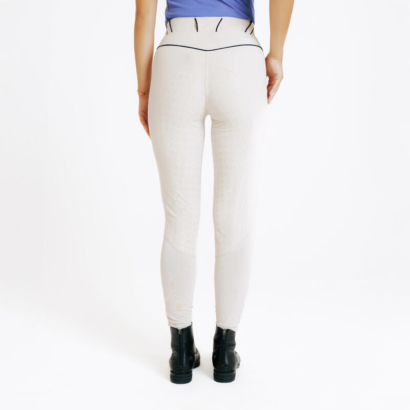 Pantalon équitation Fullgrip ultraléger Femme Beige