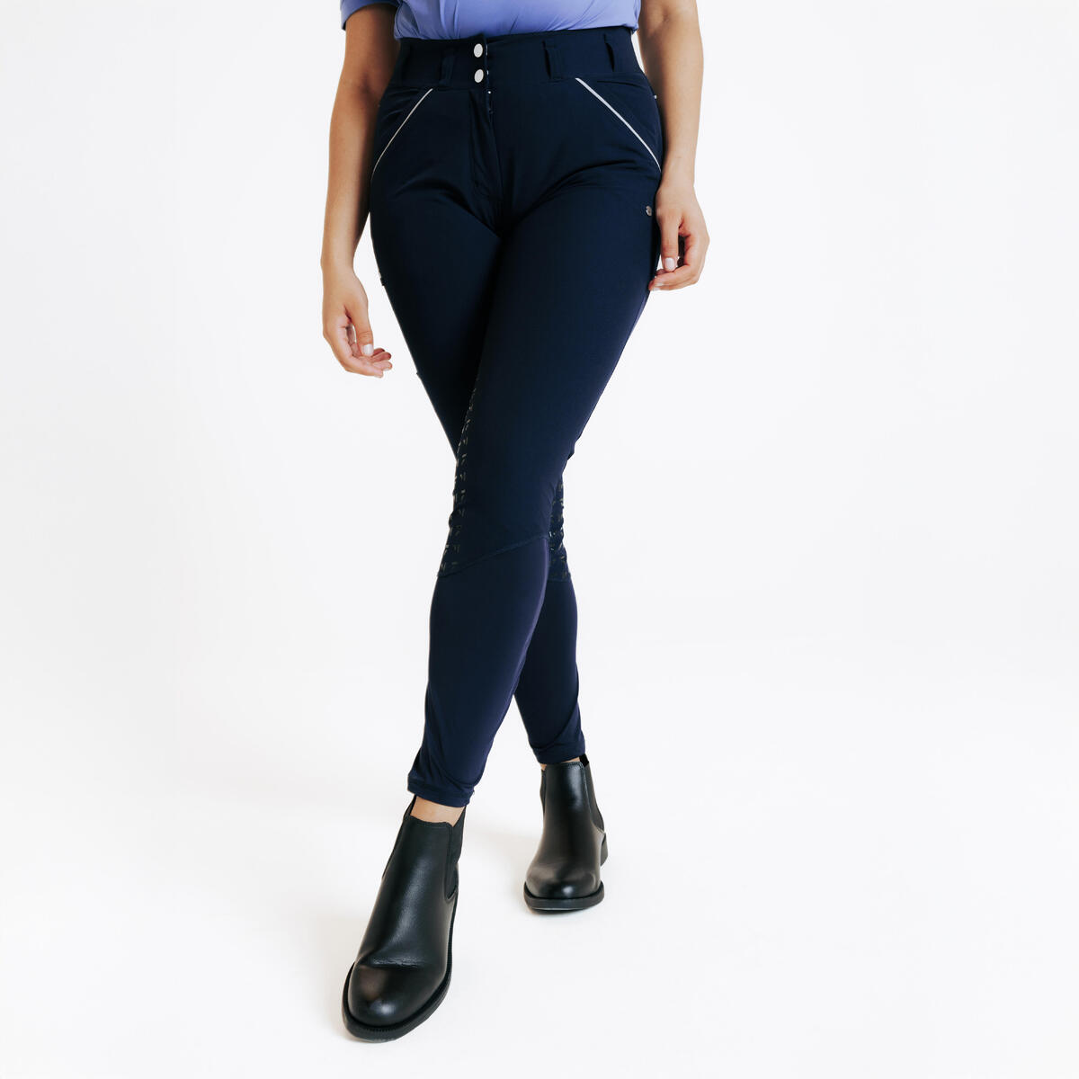Pantalon équitation Fullgrip ultraléger Femme Bleu