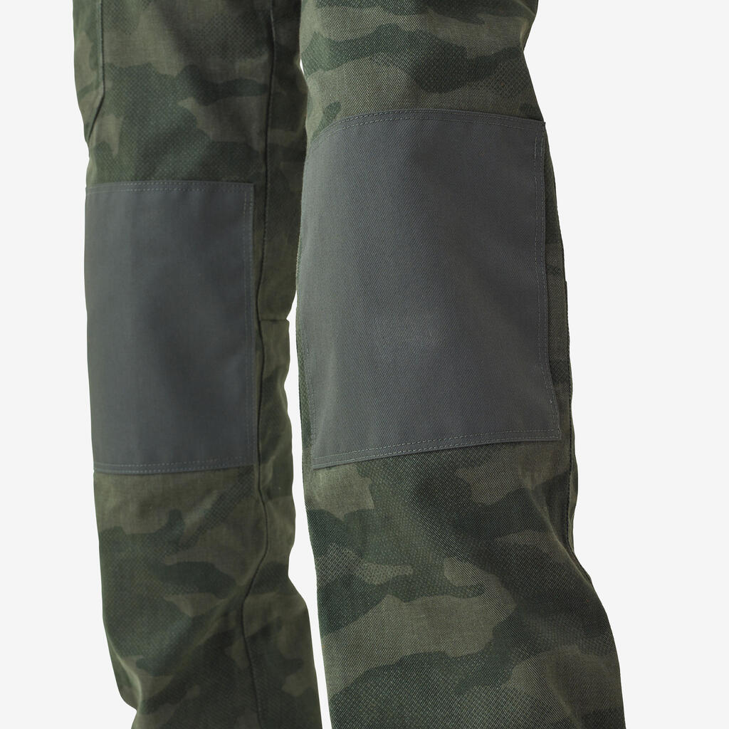 Hose 500 Kinder strapazierfähig Camouflage 