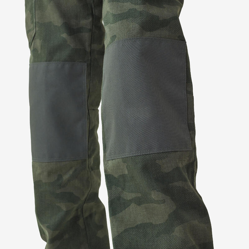 Spodnie dla dzieci Solognac 500 camo wytrzymałe