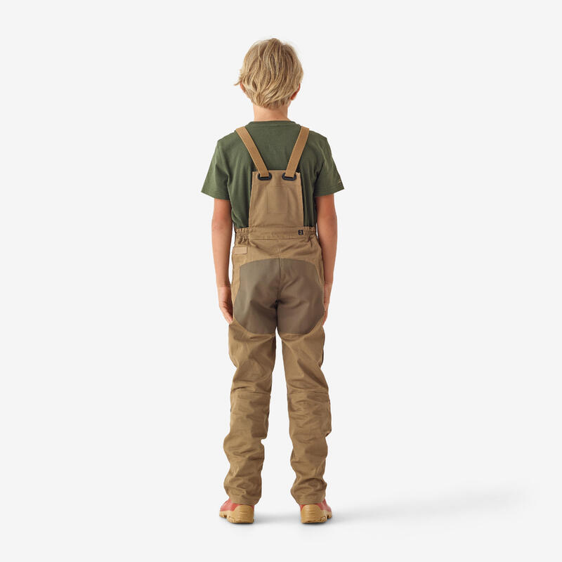 SALOPETTE RESISTANTE ENFANT 500 MARRON