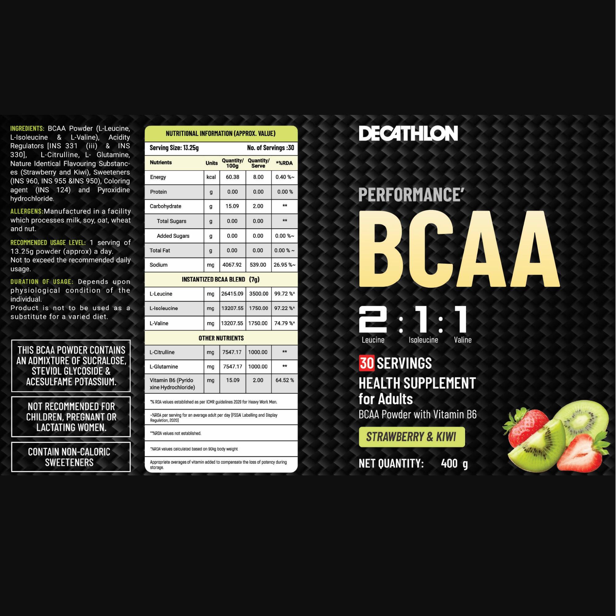 *IN BCAA KIWI STRAWBERRY 400g
