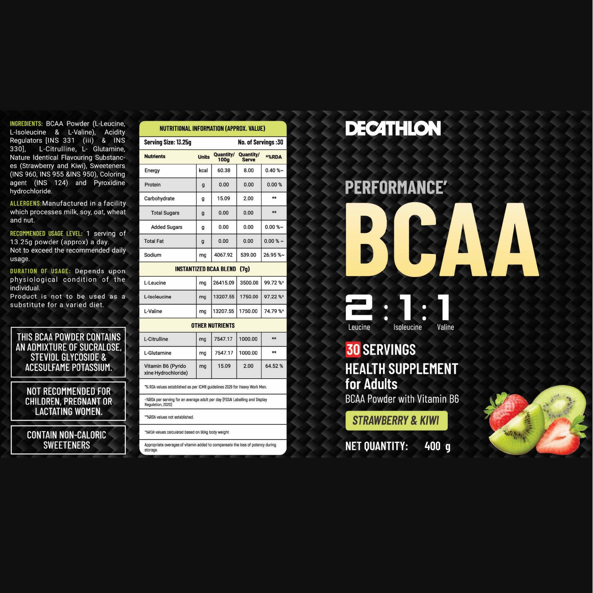 *IN BCAA KIWI STRAWBERRY 400g -  5