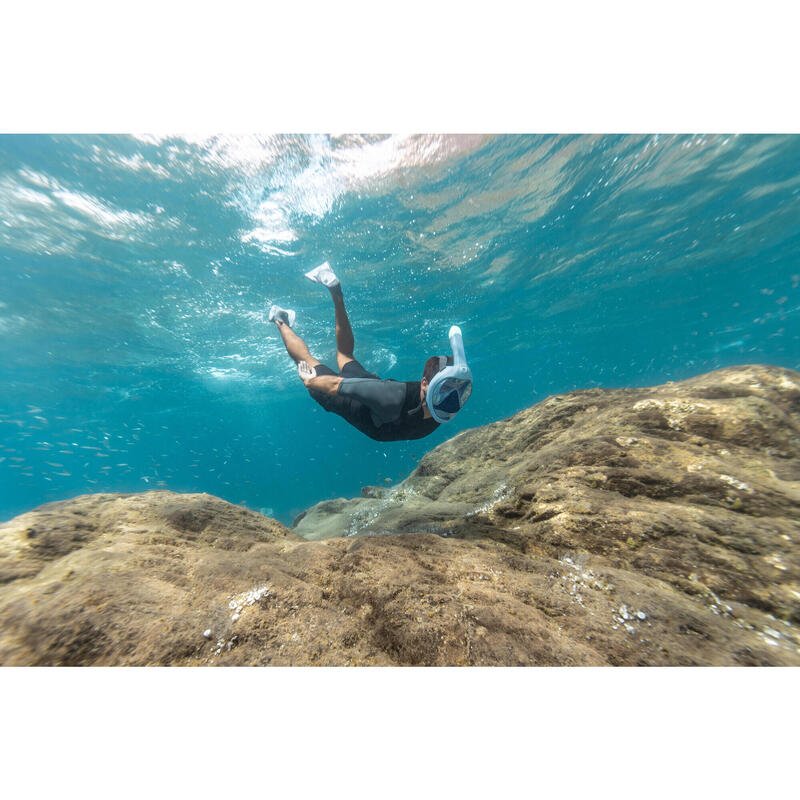 Mască snorkeling scufundări Easybreath 900 Albastru crepuscul