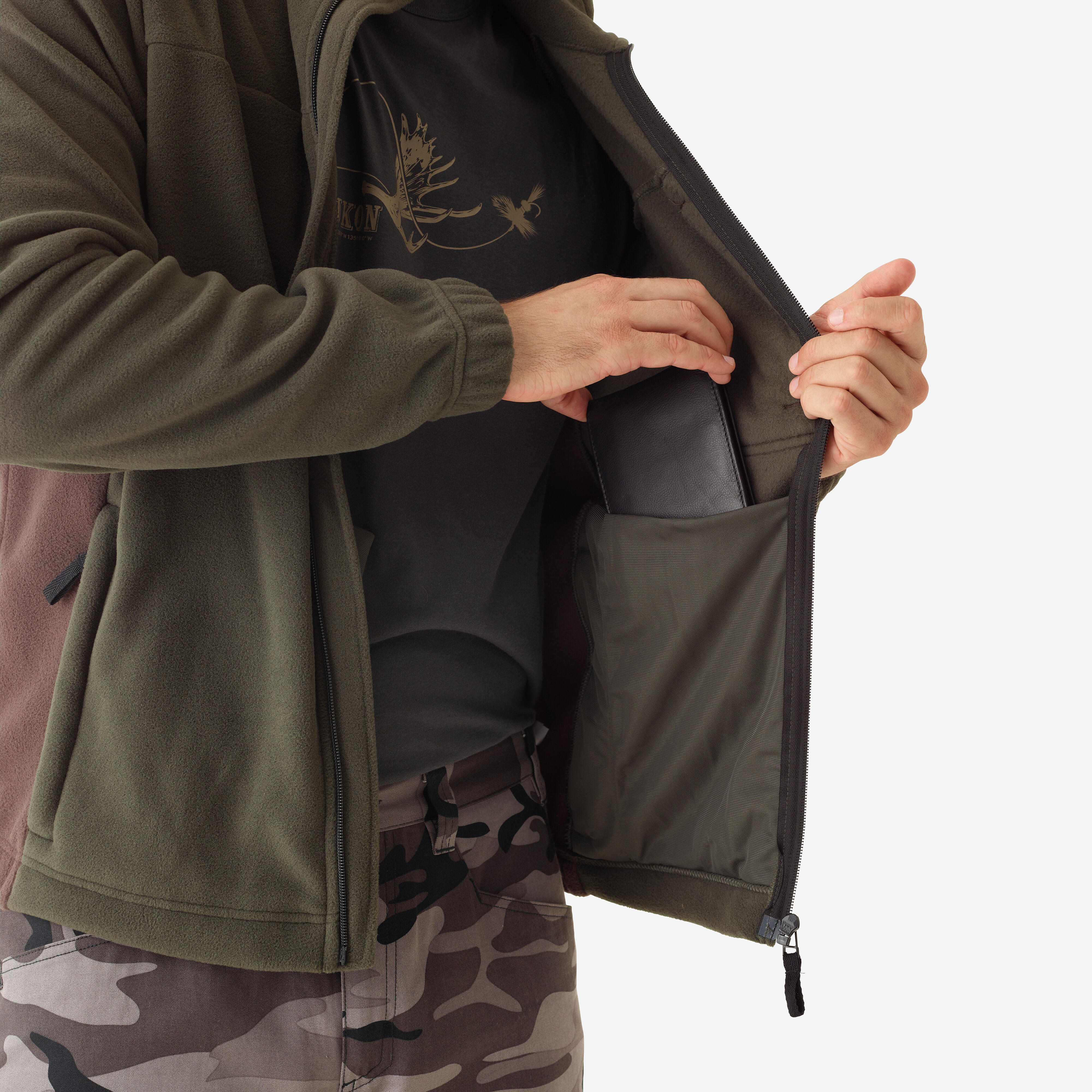 Veste en polaire de chasse homme – 500 - SOLOGNAC