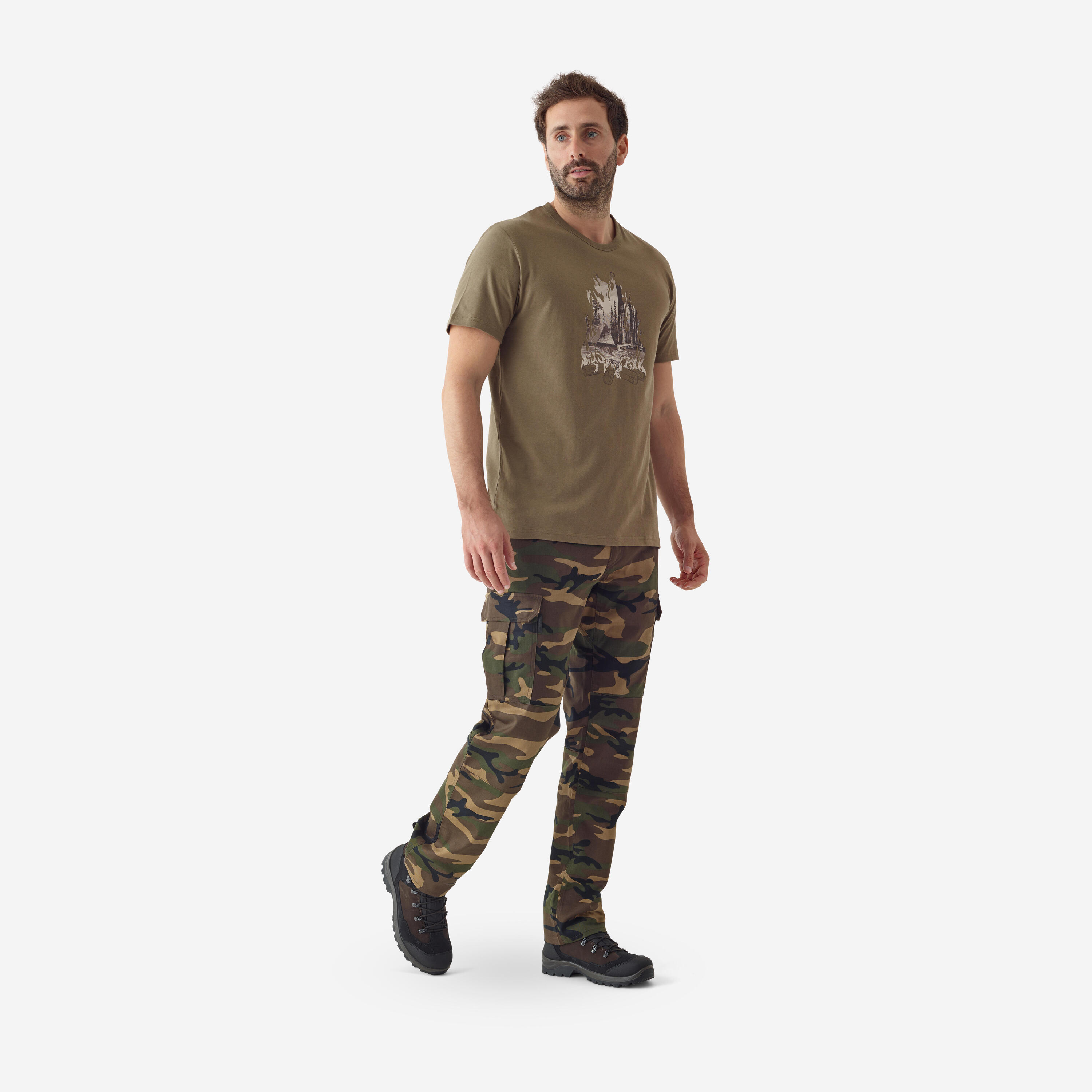 T-shirt 100 katoen bushcraft 2/3