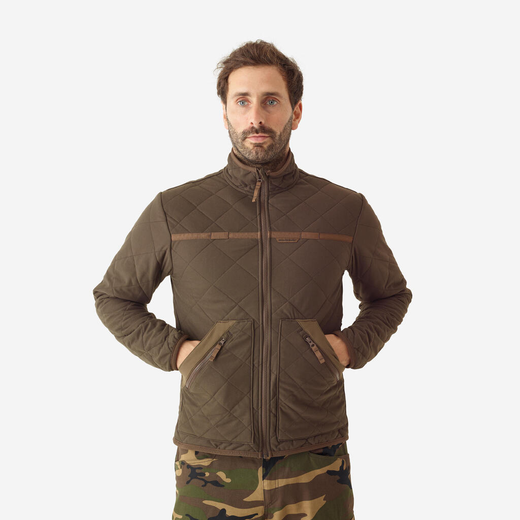 Veste matelassée silencieuse marron 500