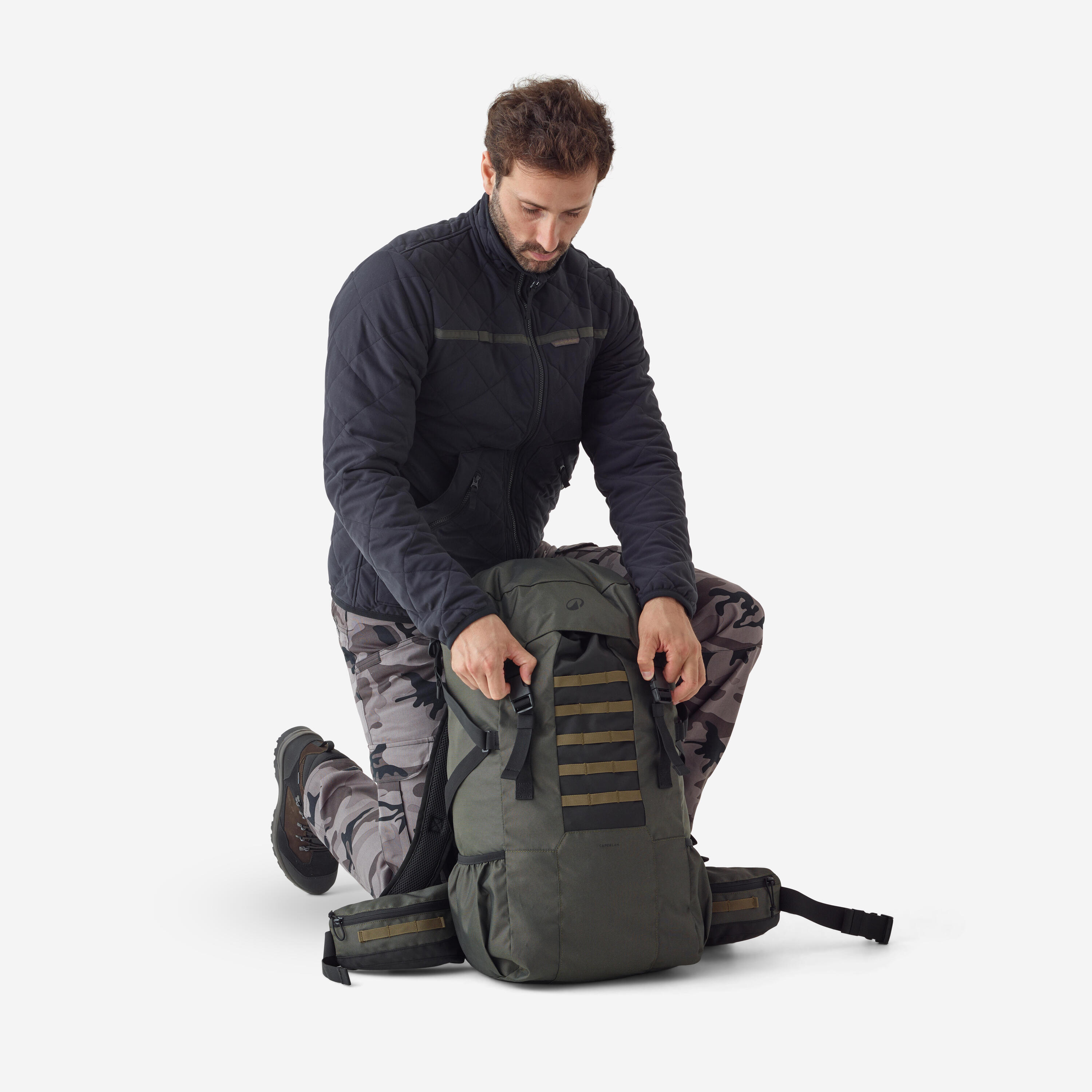 Veste matelassée silencieuse noire 500 2/6
