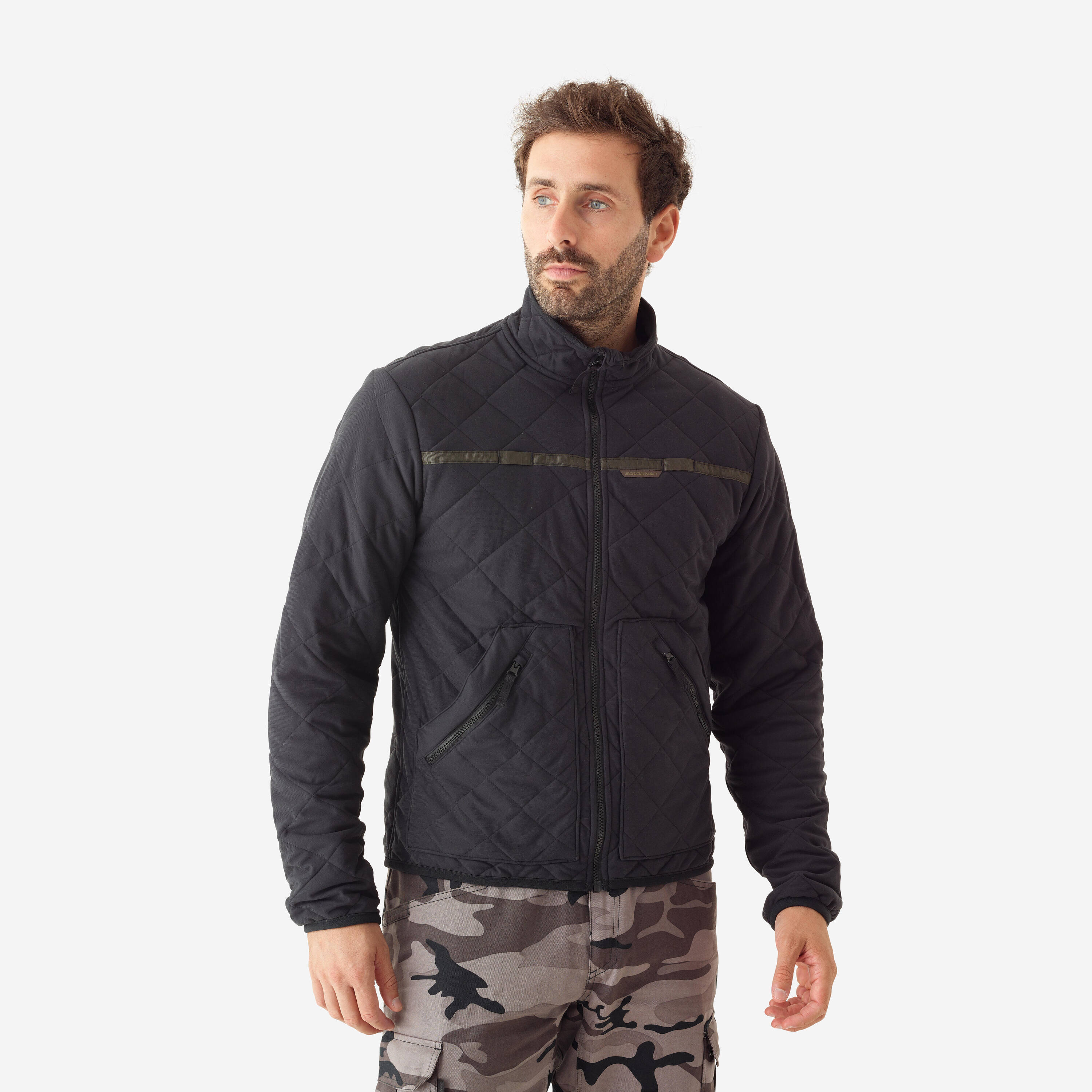 Mens Padded Jacket 500 - Black -  1