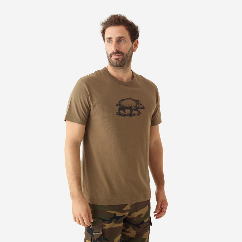 T-shirt en coton 100 sanglier