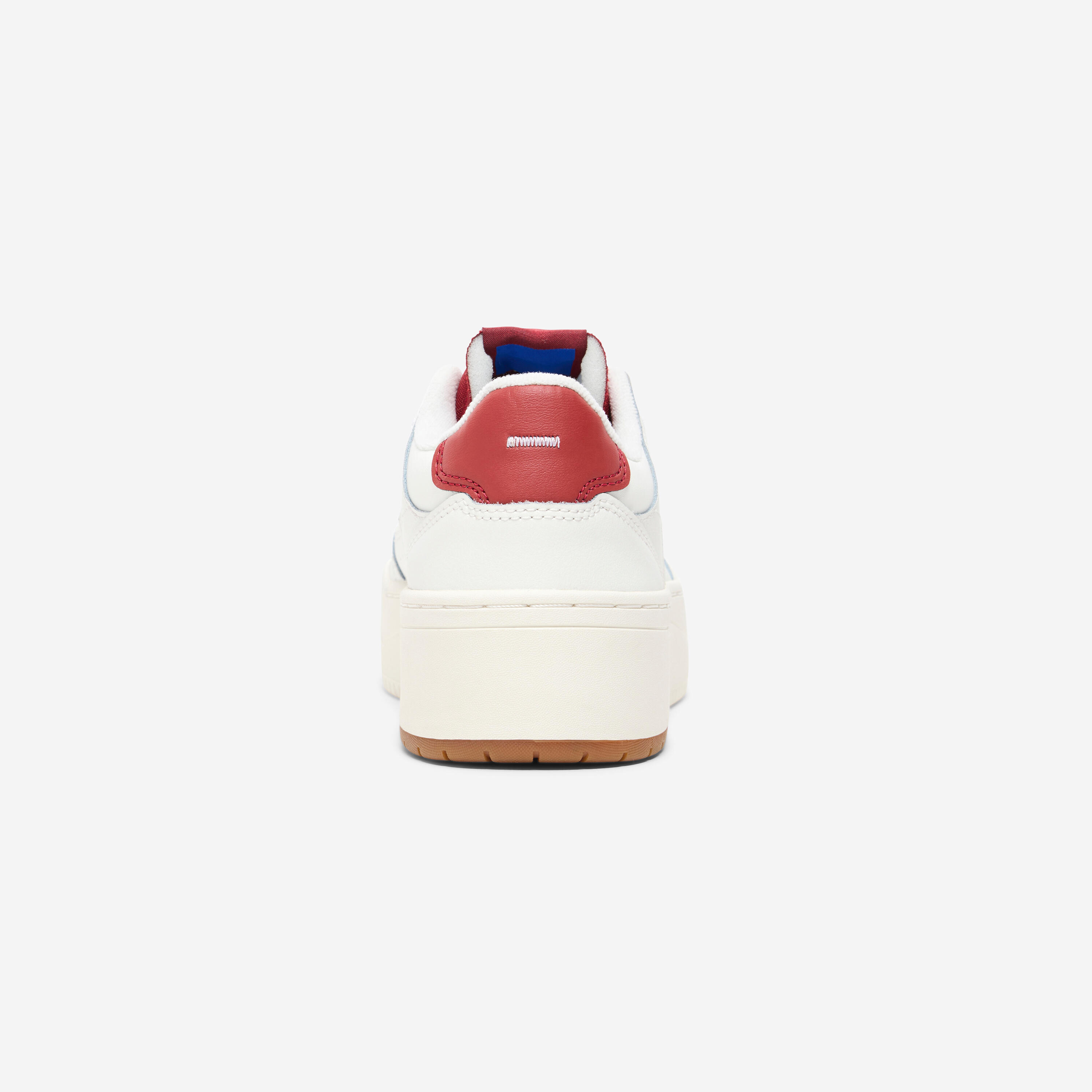 Baskets en cuir femme CJ80 platform blanc et bordeaux 6/11