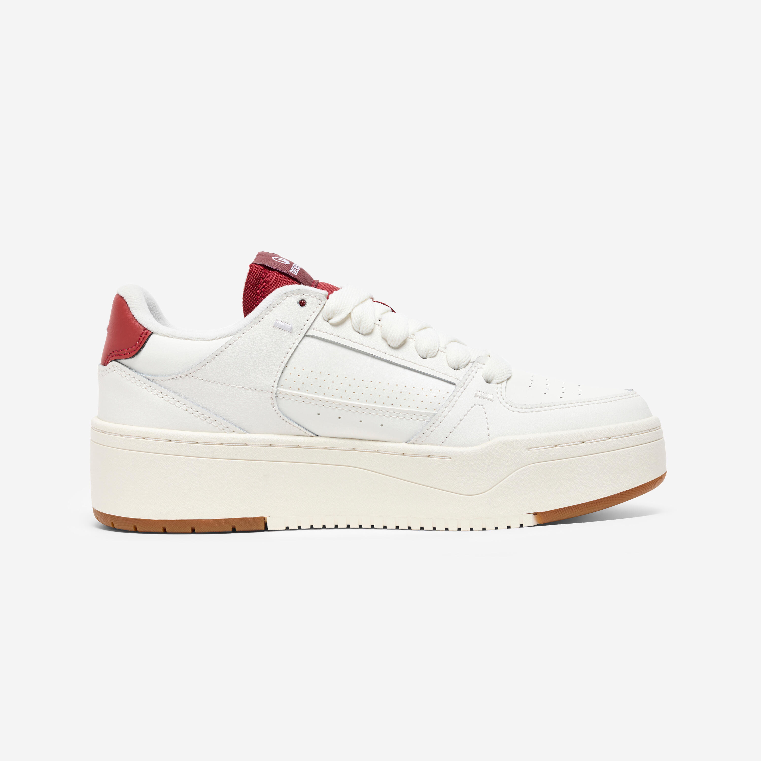 Sneakers donna CJ80 PLATFORM cuoio bianco-bordeaux 14/14