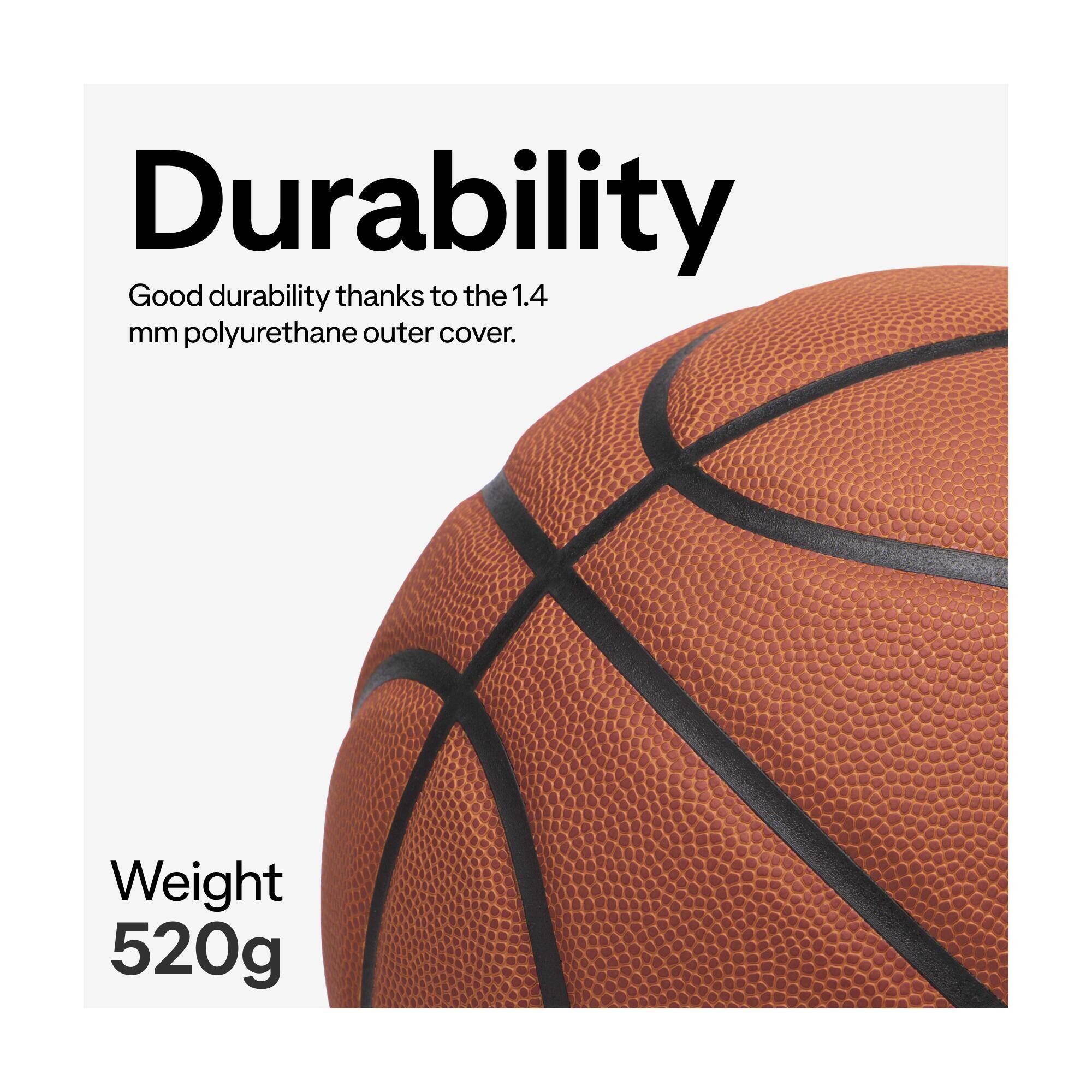 Size 6 Basketball FIBA Control Match BT500 - Brown -  5
