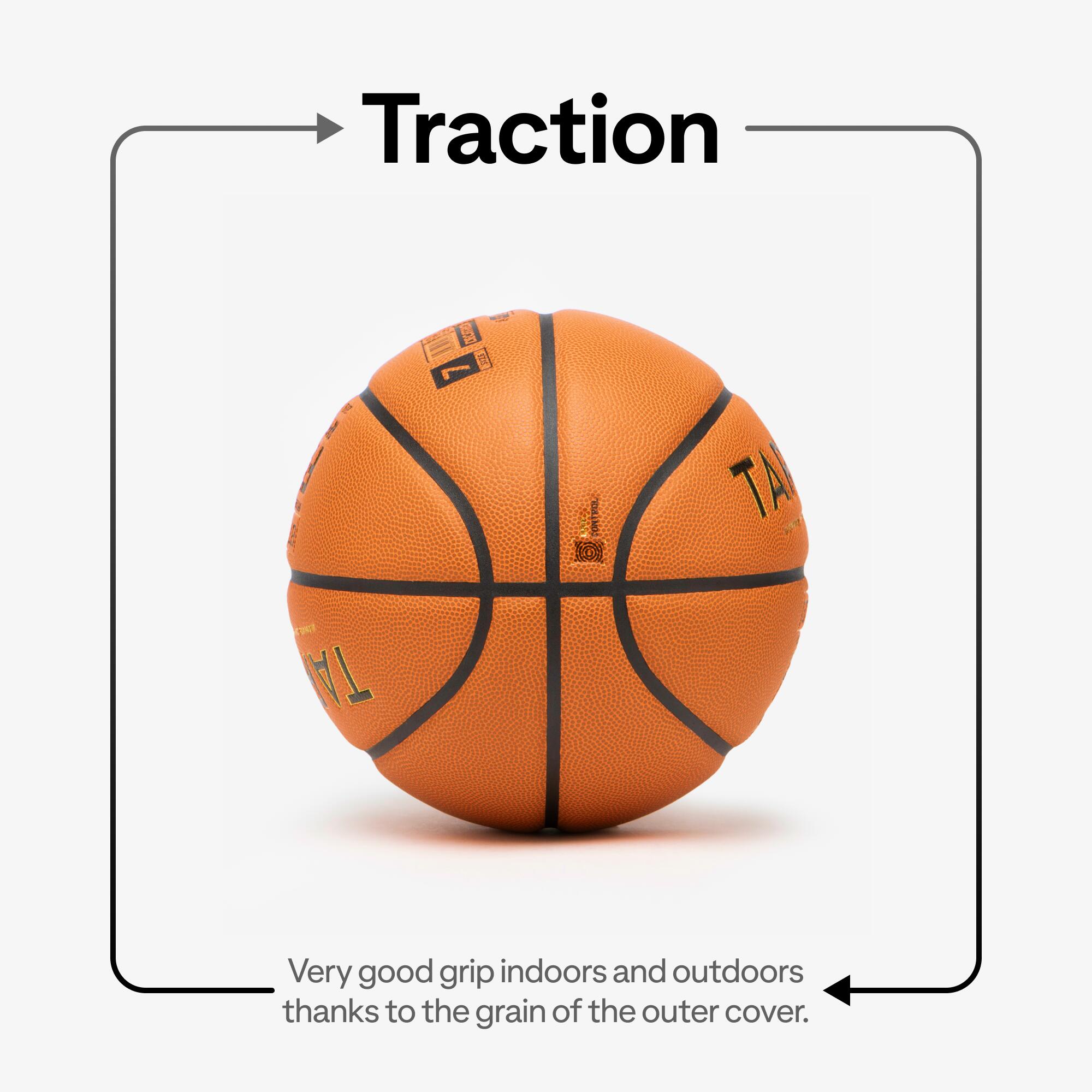 Basketball Size 7 FIBA BT900 Grip Touch - Orange