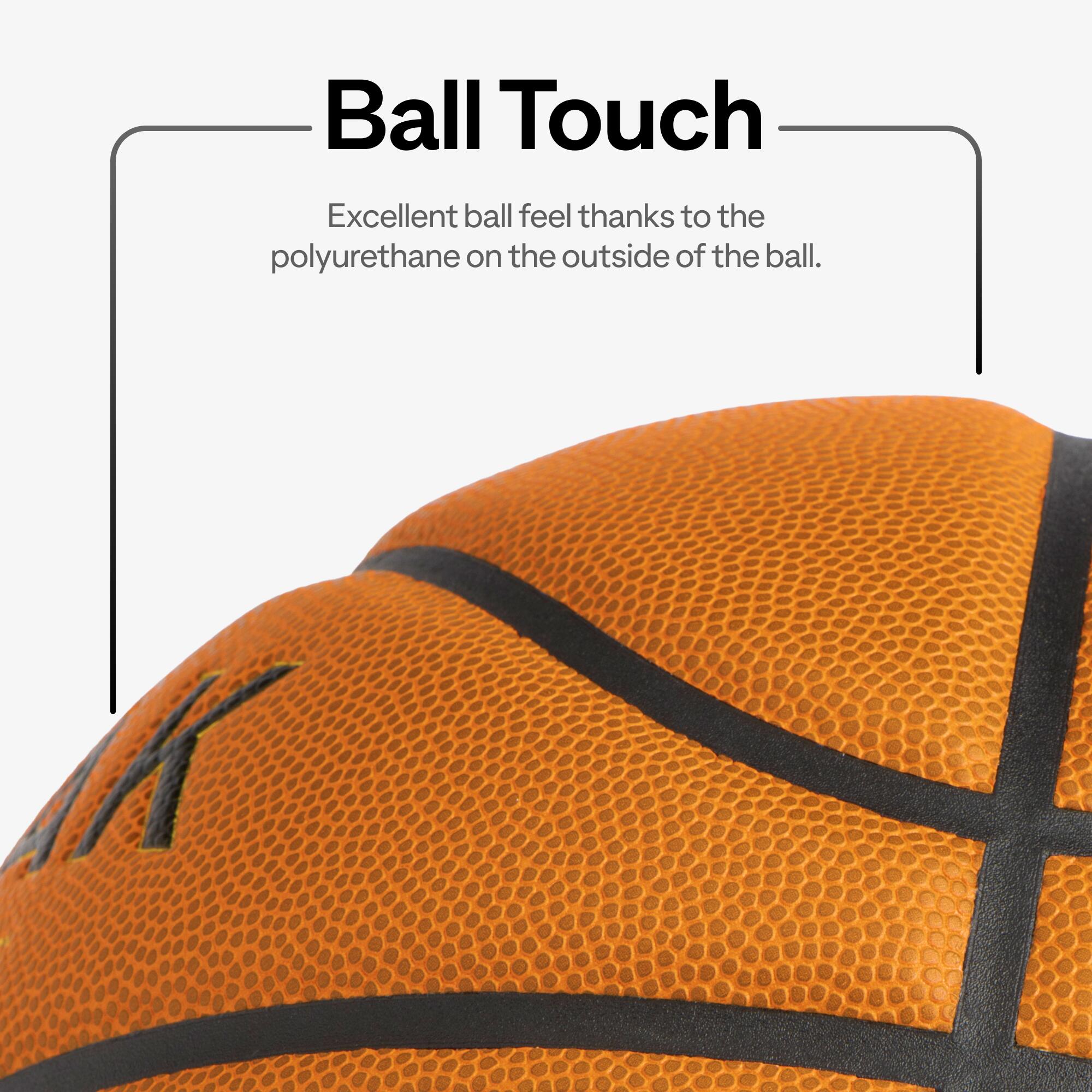 Basketball Size 7 FIBA BT900 Grip Touch - Orange