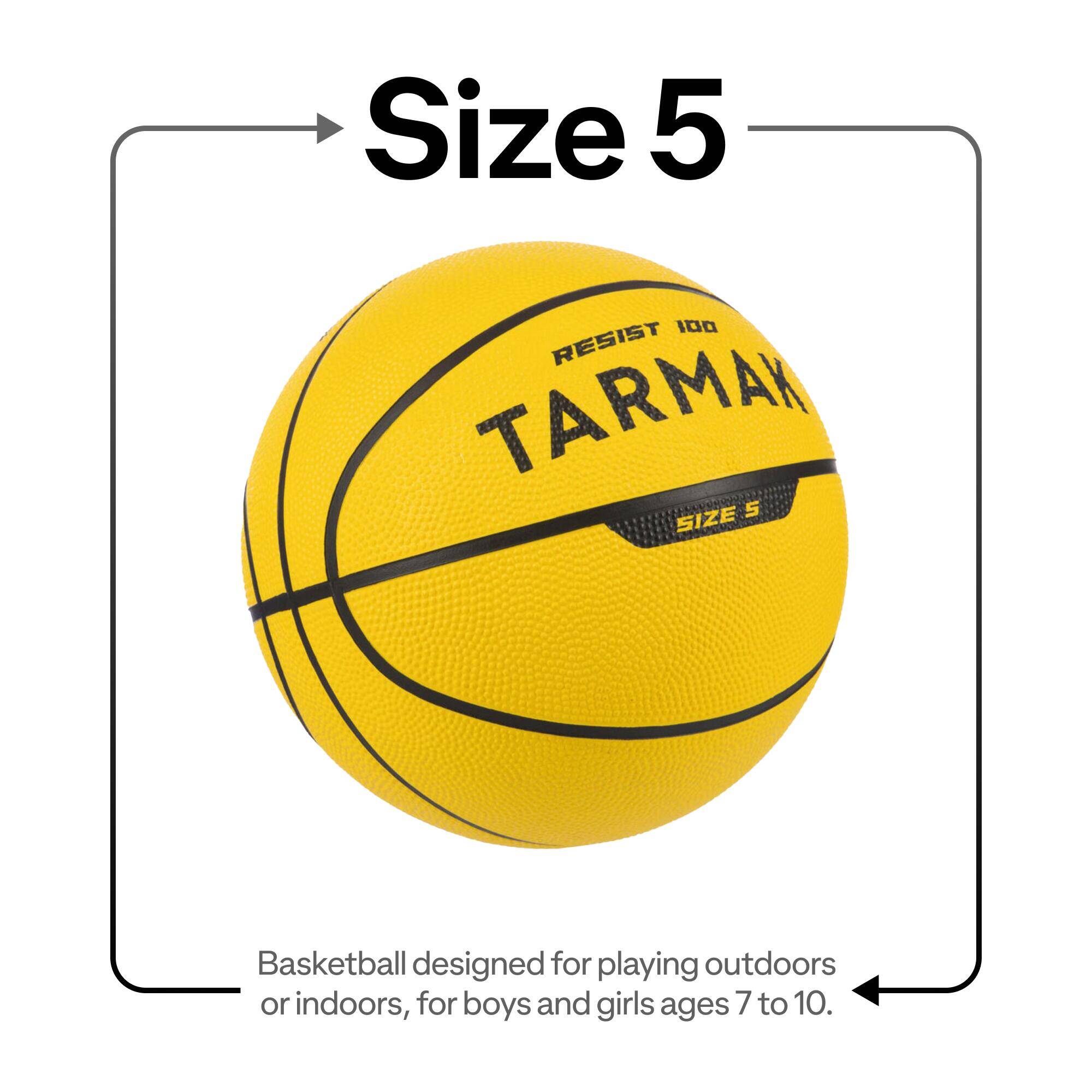 Official Size 5 Basketball for Kids Ages 7 to 10 – Indoor Outdoor Durable Grip -  3