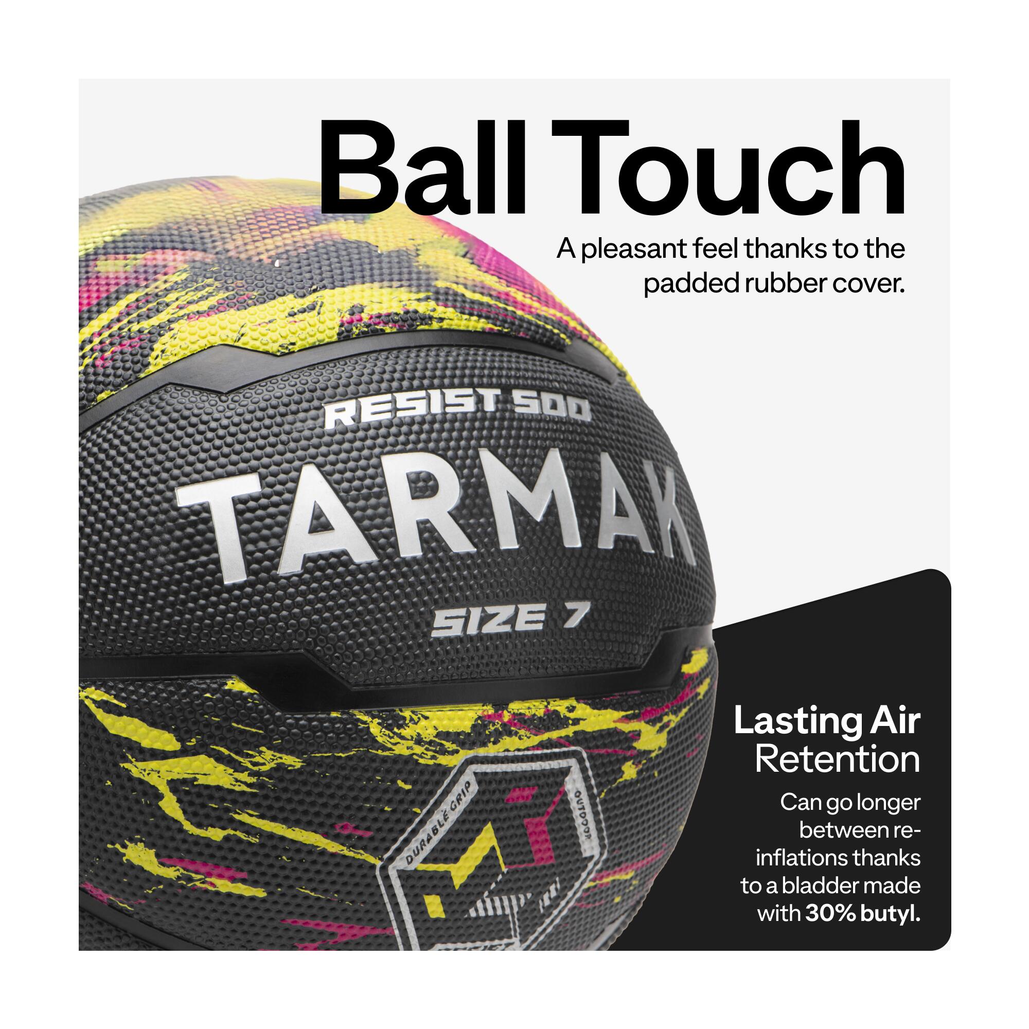 Size 7 Basketball R500 - Red/Yellow