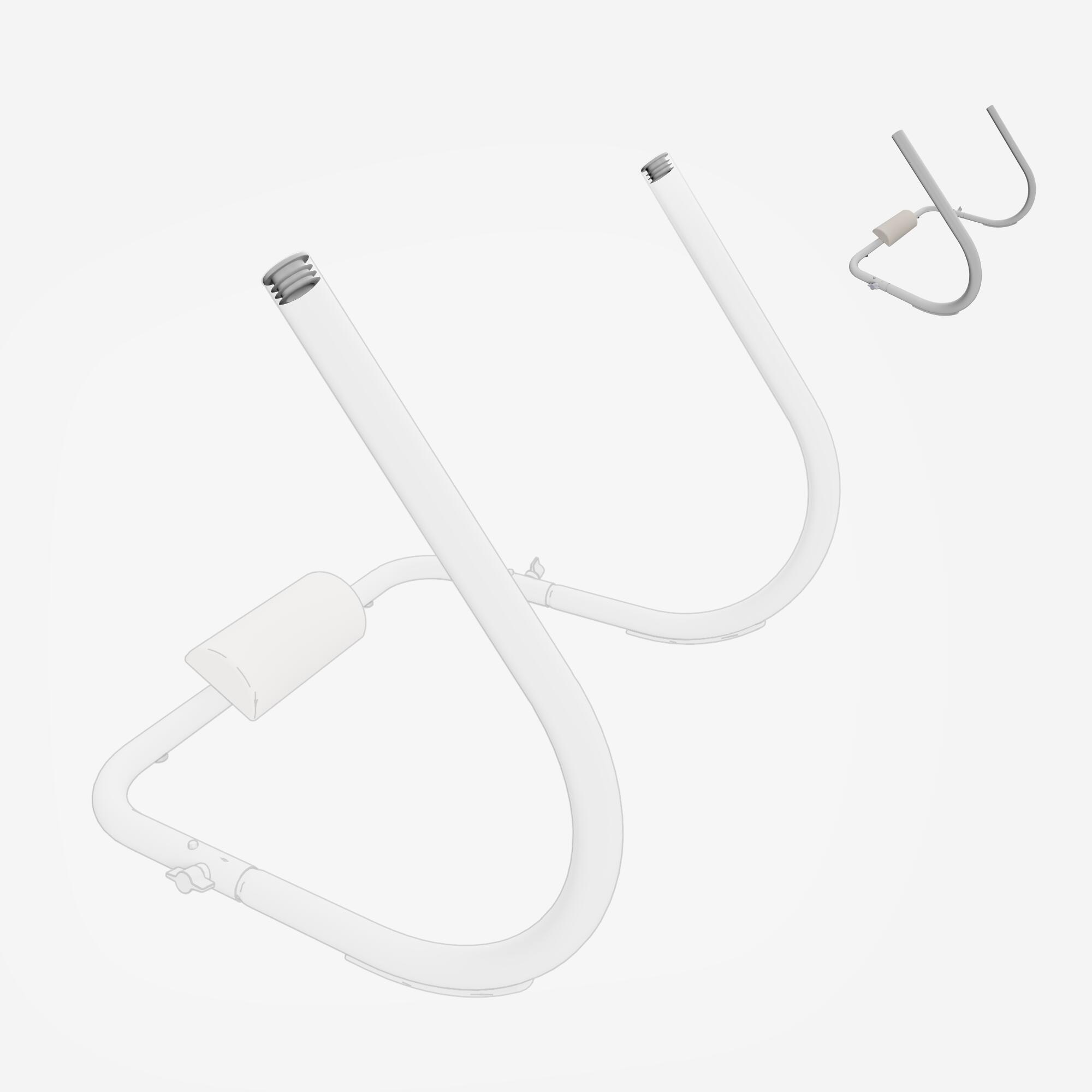 Embout*2, pièce détachée appareil à abdominaux, Crunch roller 3/5