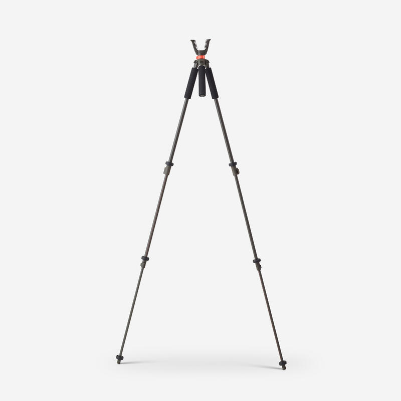 Canne de pirsch chasse silencieuse bipied 100 vert