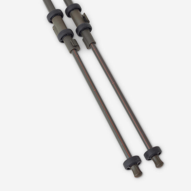 Canne de pirsch chasse silencieuse bipied 100 vert