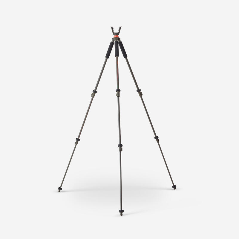 Canne de pirsch chasse silencieuse trépied 100 vert