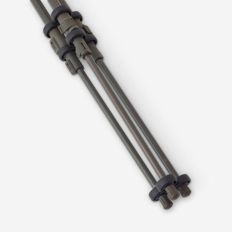Canne de pirsch chasse silencieuse trépied 100 vert