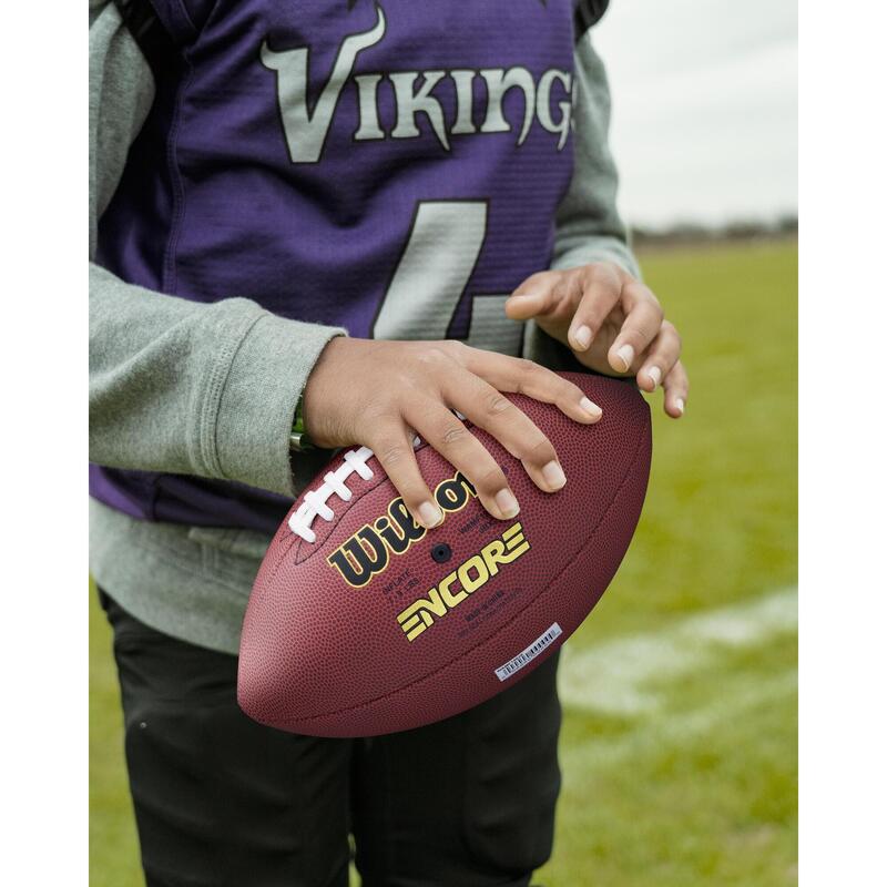 Minge oficială Fotbal American NFL Encore Official maro