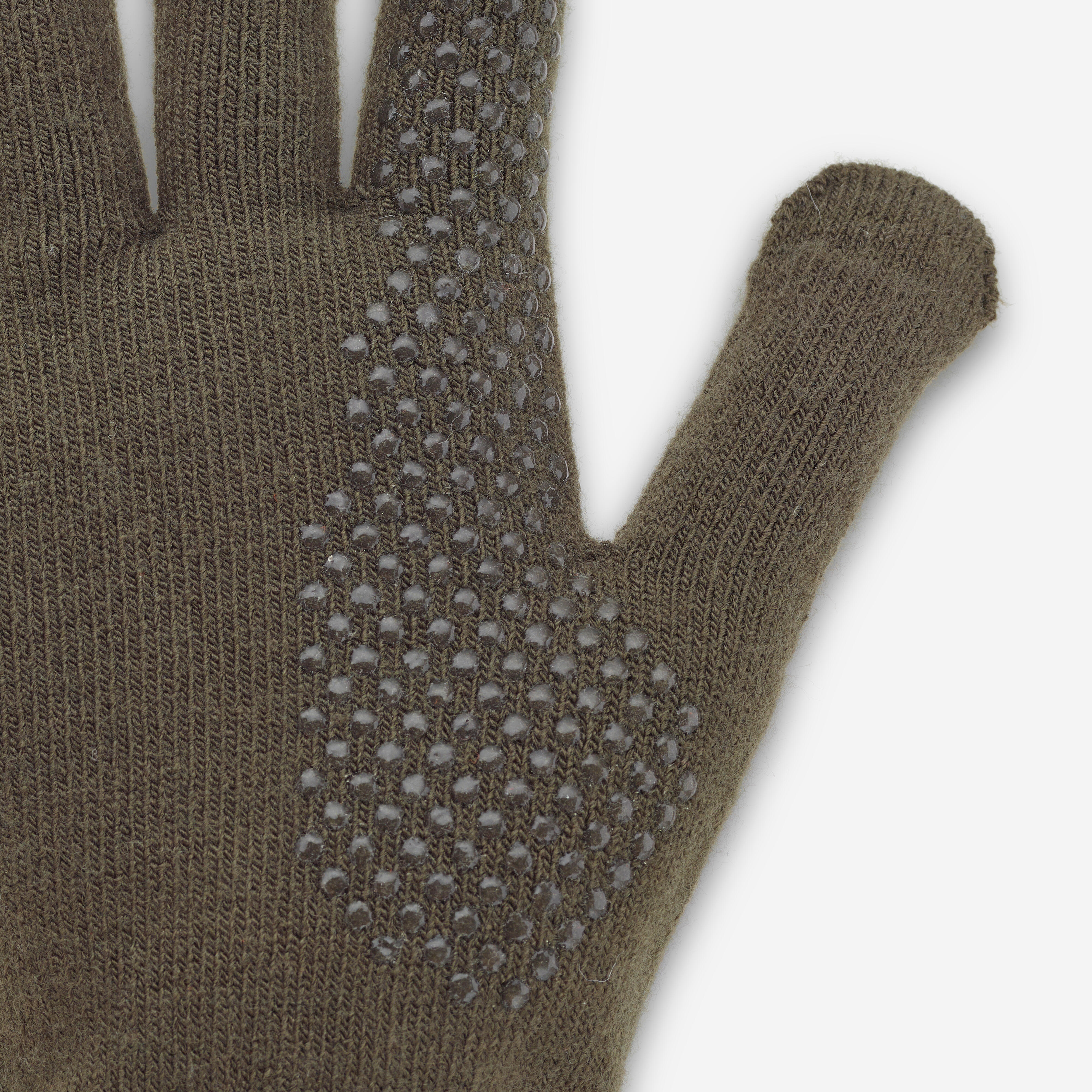 Knit Gloves - 100 Green - SOLOGNAC