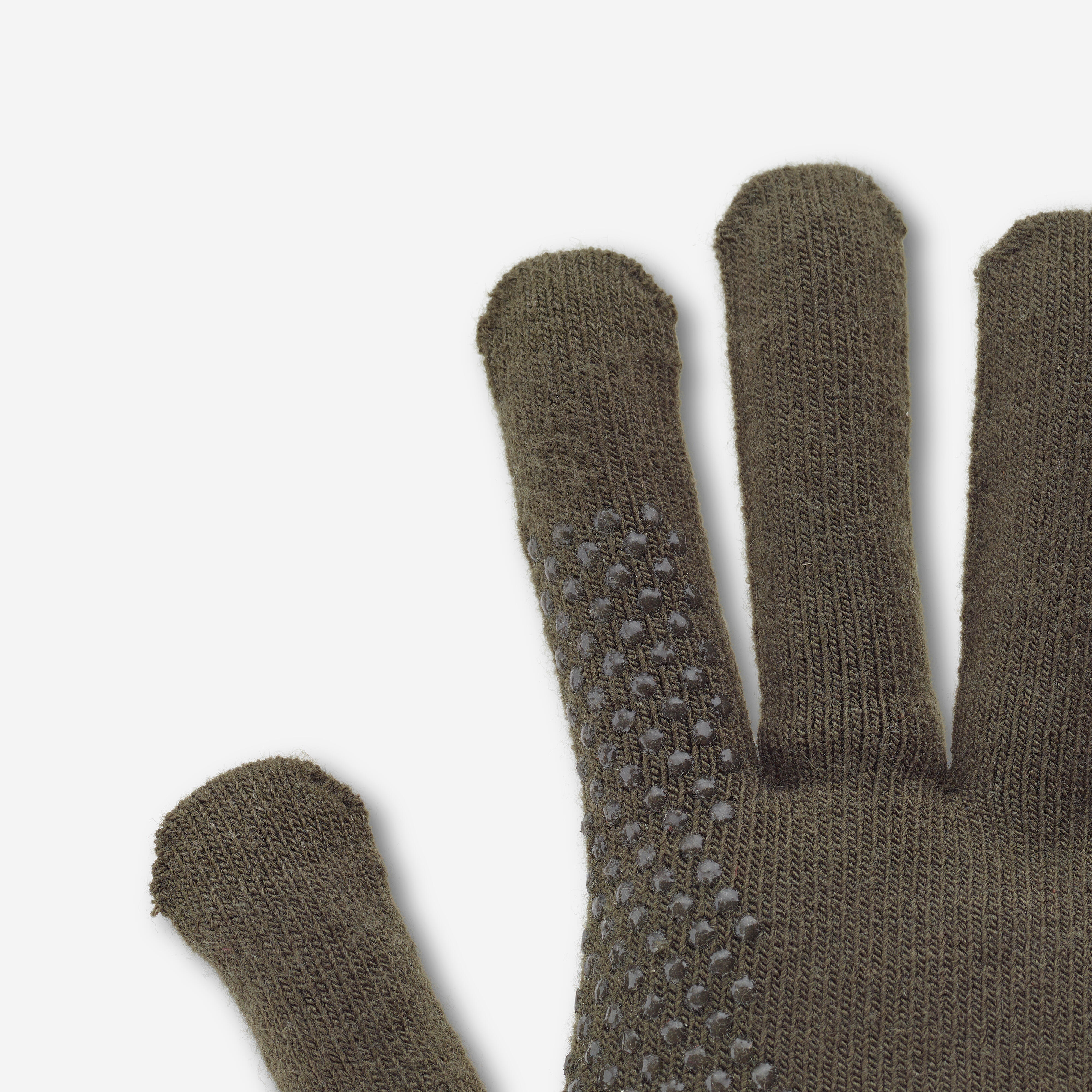 Gants en tricot – 100 vert - SOLOGNAC