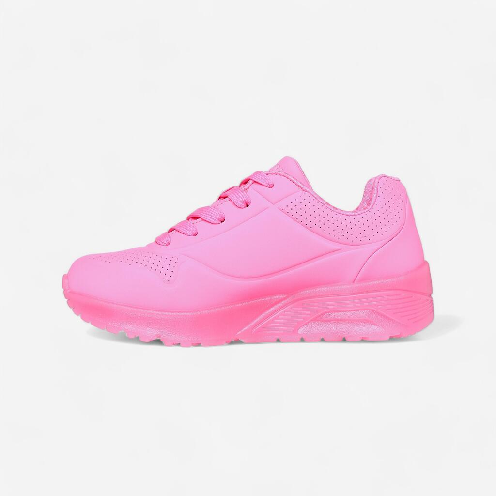 Kids' Comfortable Lace-Up Trainers Uno Ice - Pink