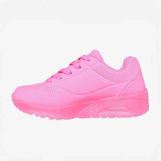 
      Kids' Comfortable Lace-Up Trainers Uno Ice - Pink
  