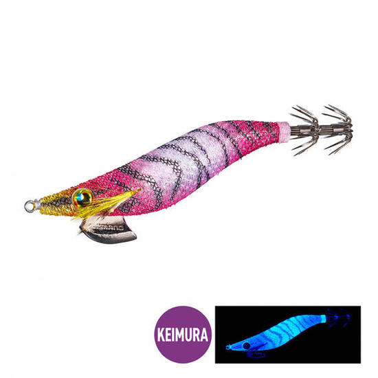 Turlutte seiches & calamars SEPHIA Clinch Flash Boost Rattle 3.0 Pink Prawn